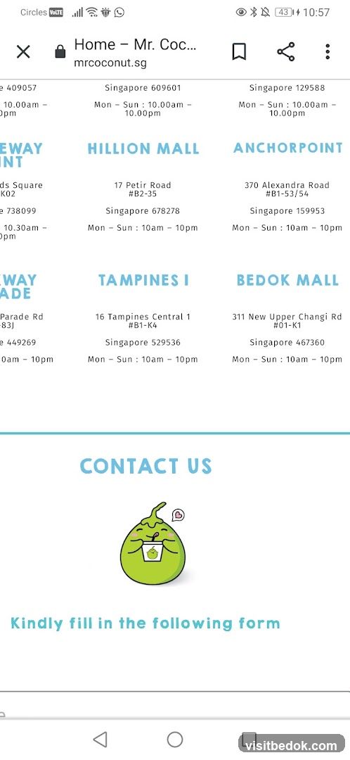Mr. Coconut Locations