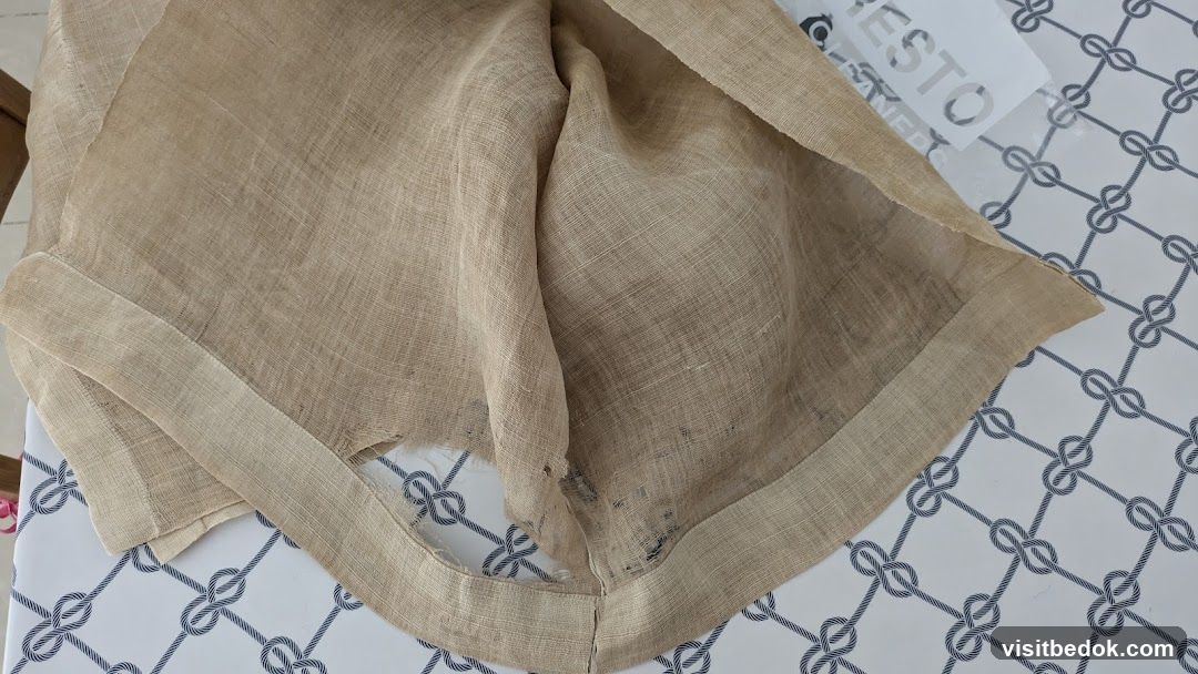 Fabric with Stenciled Text