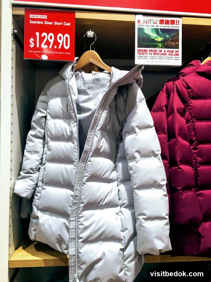 Down Coats on Display
