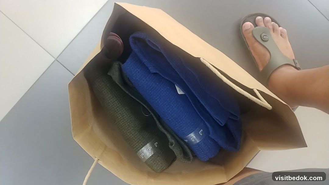 Shopping Bag with Folded Clothes