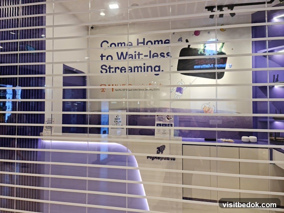 Store Interior with Streaming Advertisement