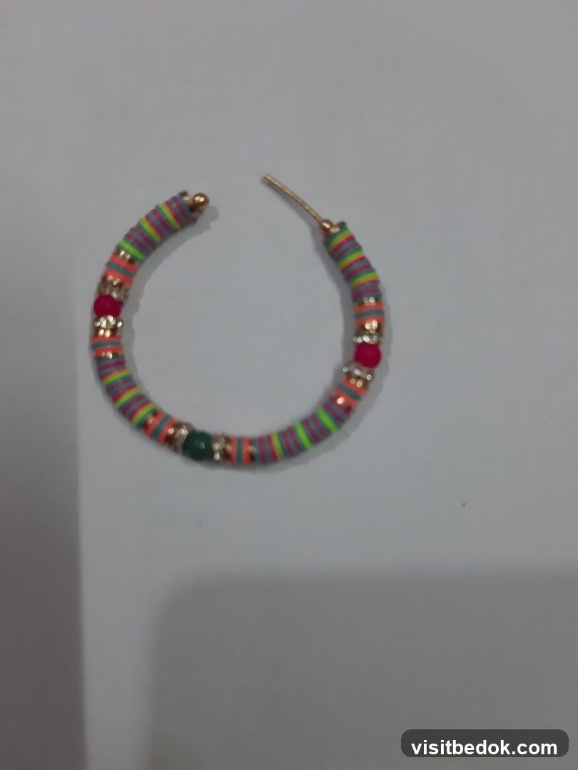 Colorful Hoop Earring