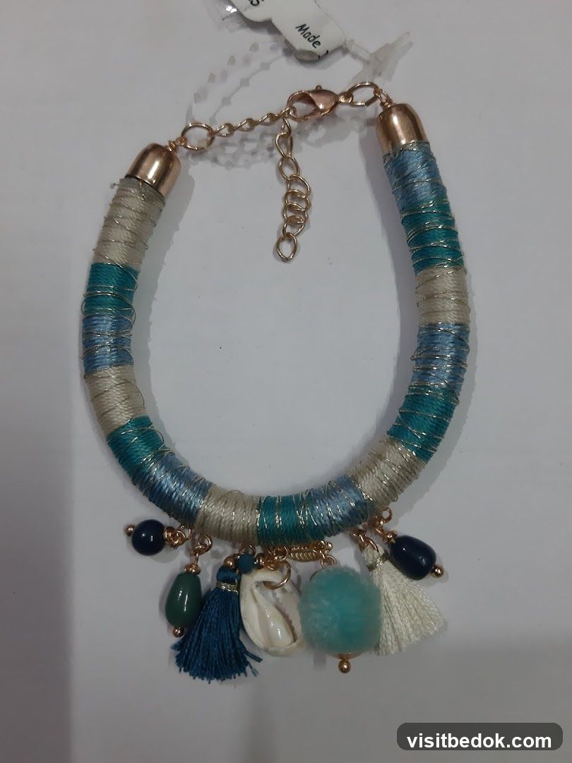 Bracelet with Tassels and Charms