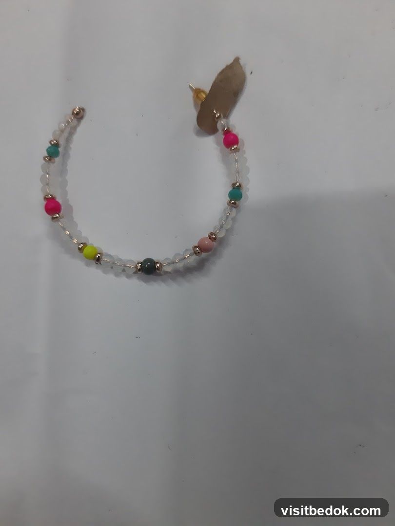 Beaded Hoop Earring