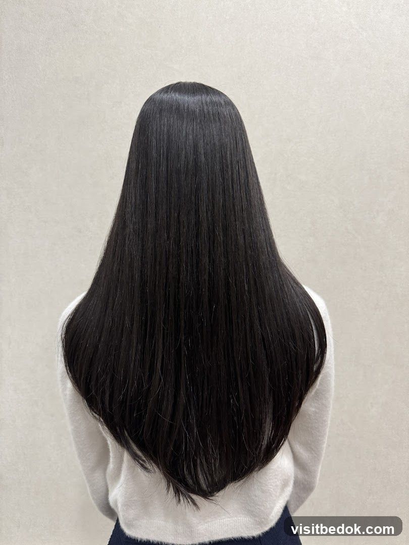 Long, Straight Black Hair