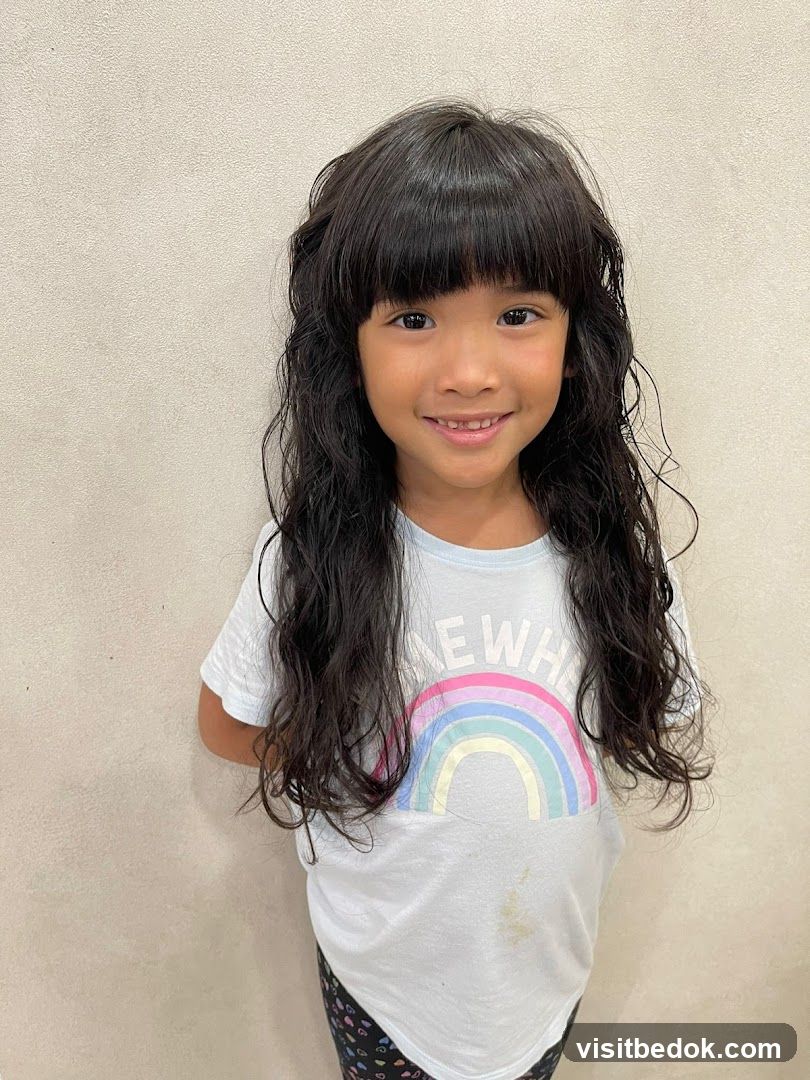 Young Girl with New Haircut