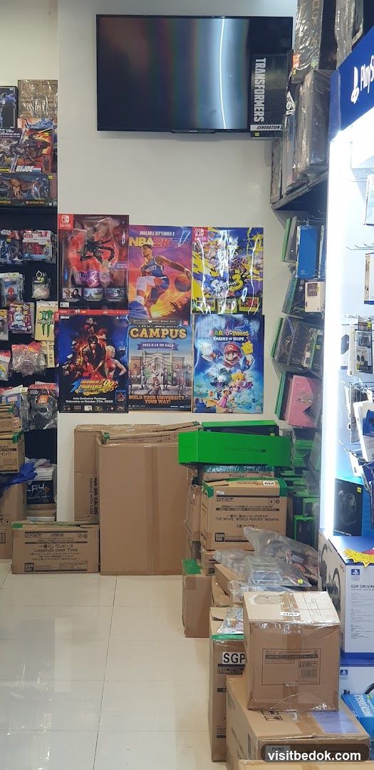 Video Game and Toy Store Interior