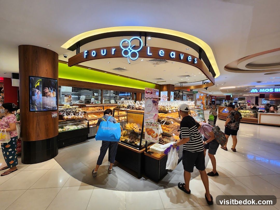 Bakery interior with customers