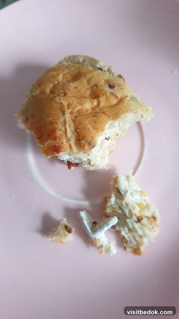 Crumbly Bread on Plate