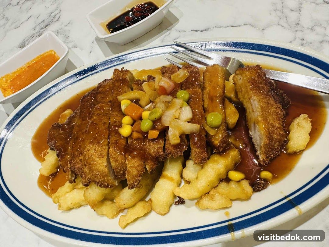 Breaded Pork Cutlet with Fries