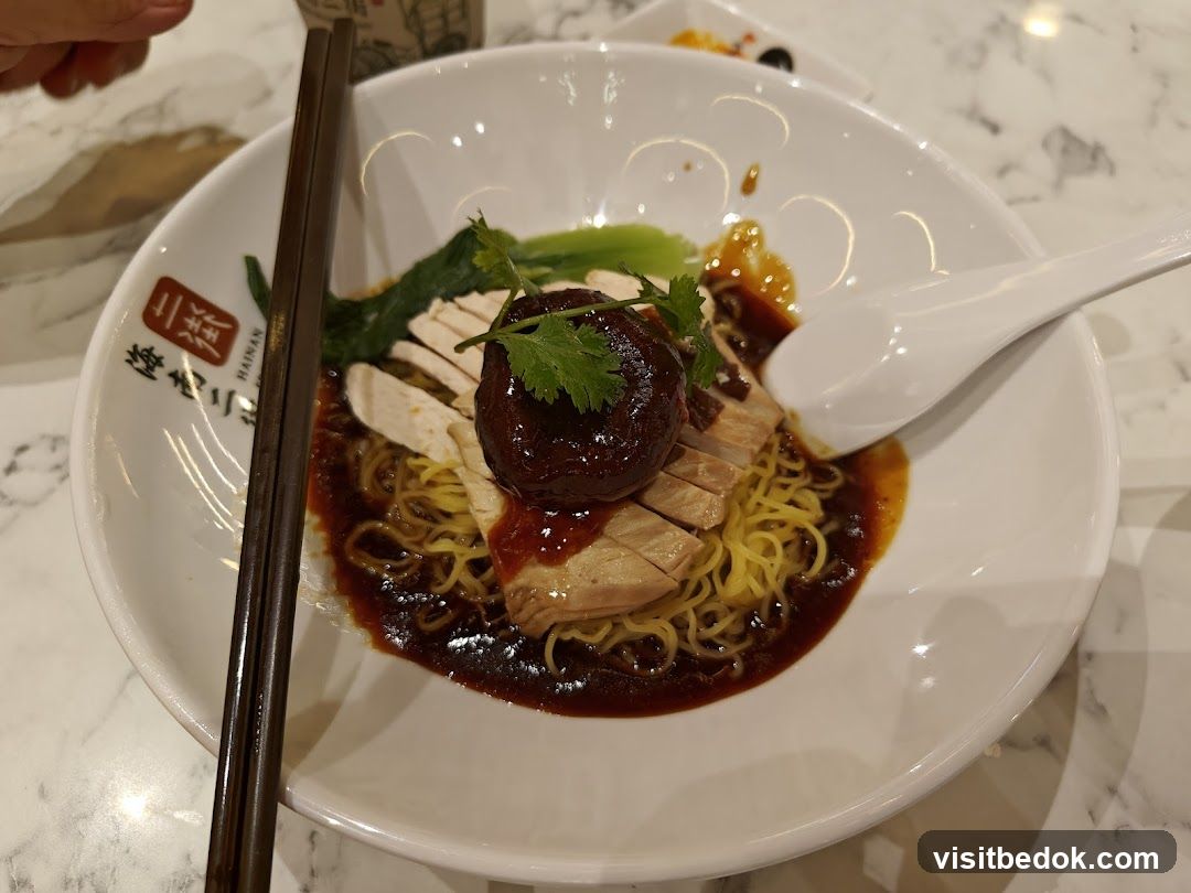 Noodles with Chicken and Meatball