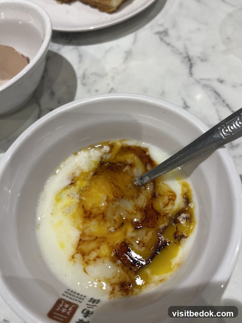 Soft-boiled eggs with soy sauce