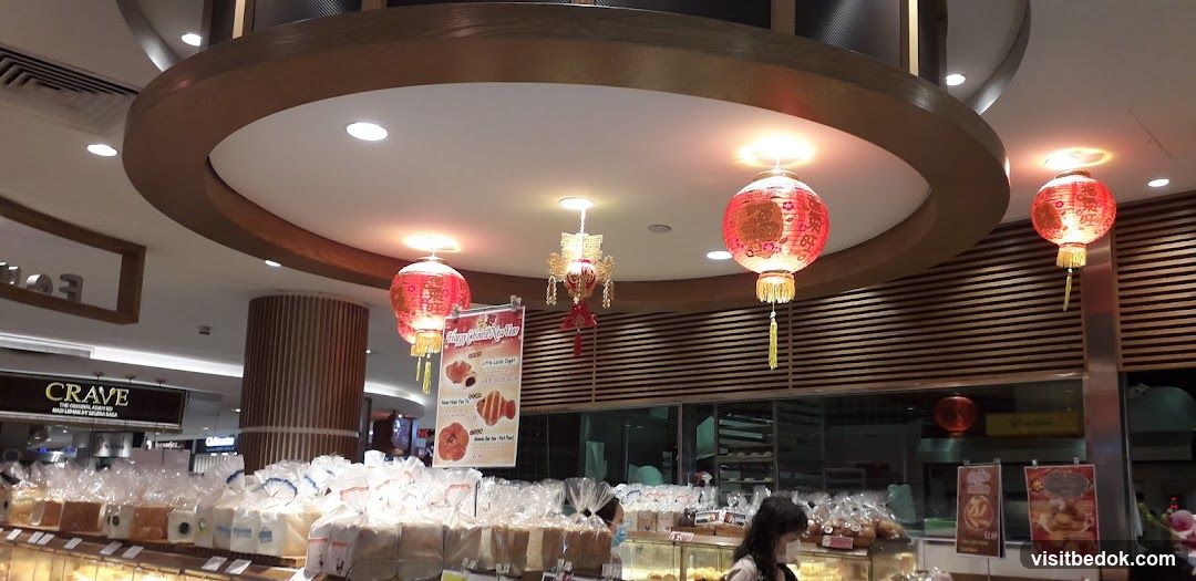 Bakery Interior with Chinese New Year Decorations