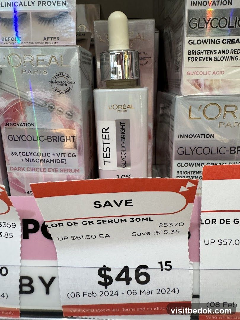 L'Oréal Glycolic-Bright Serum Sale