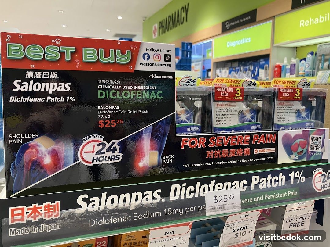 Salonpas Diclofenac Patch Display