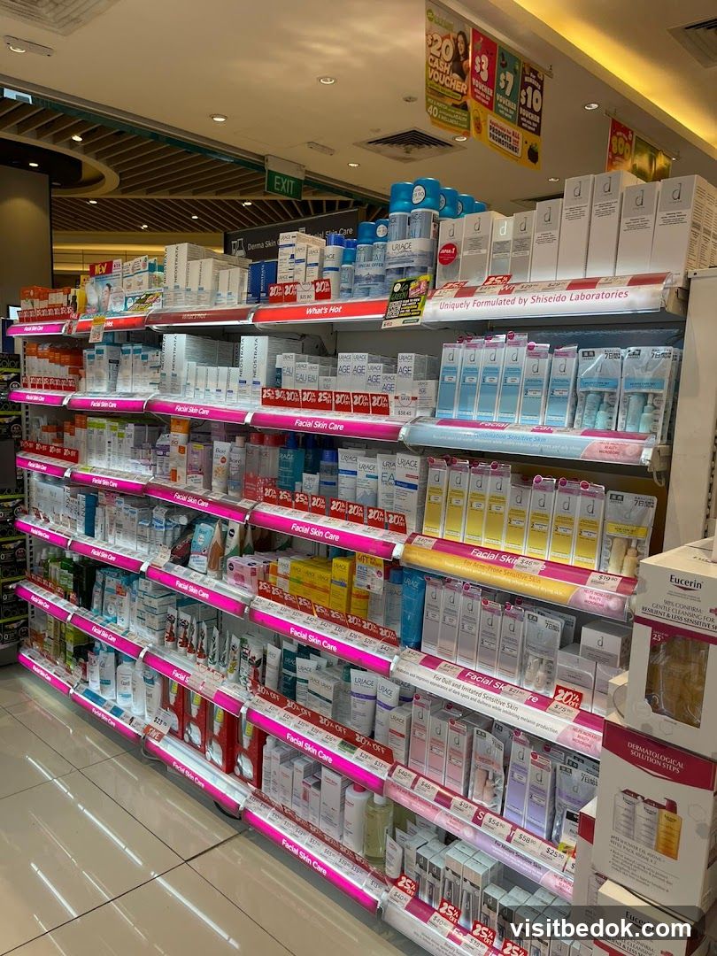 Skincare Products on Shelves