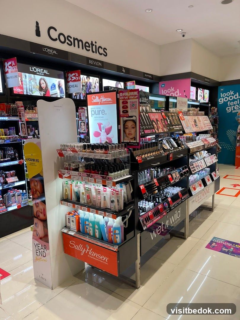 Cosmetics aisle