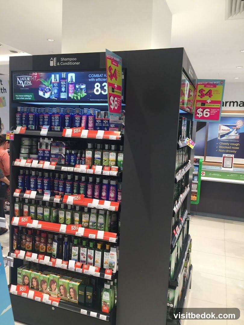 Shampoo and Conditioner Display