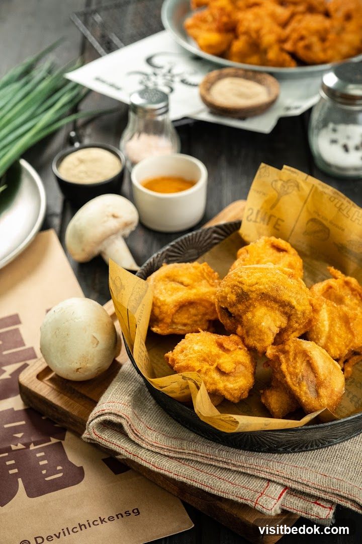 Fried Chicken Bites with Dipping Sauces
