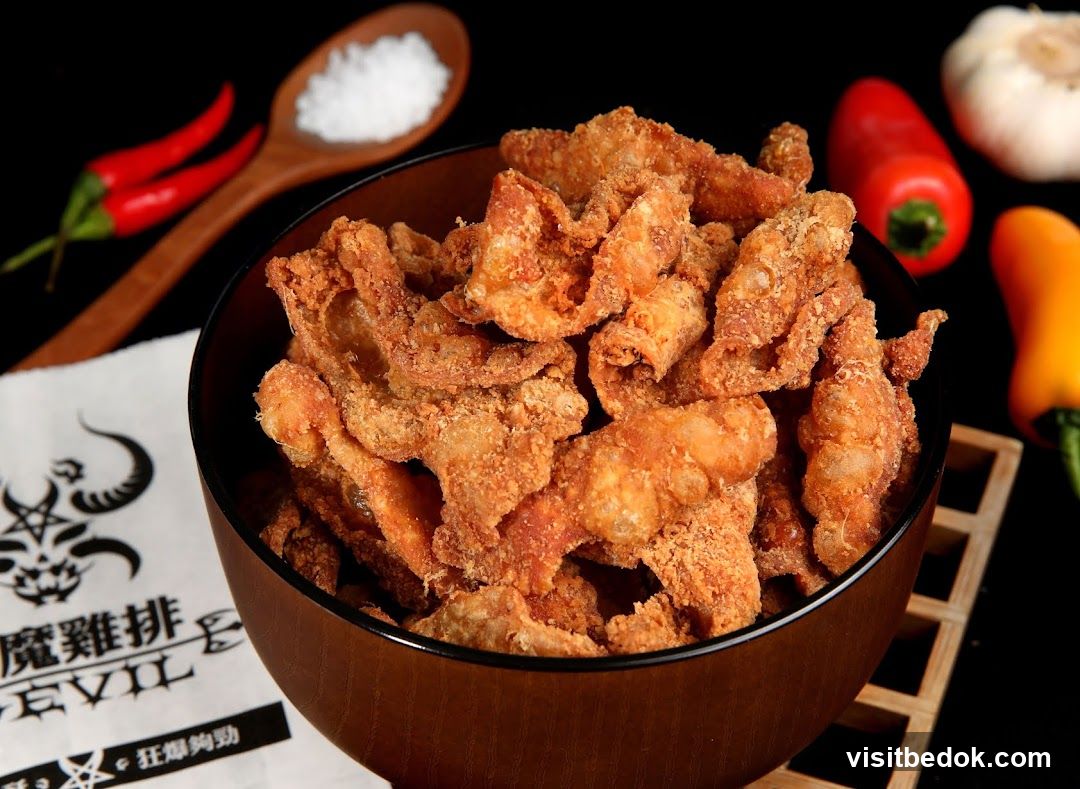Crispy Fried Chicken Skin Snack
