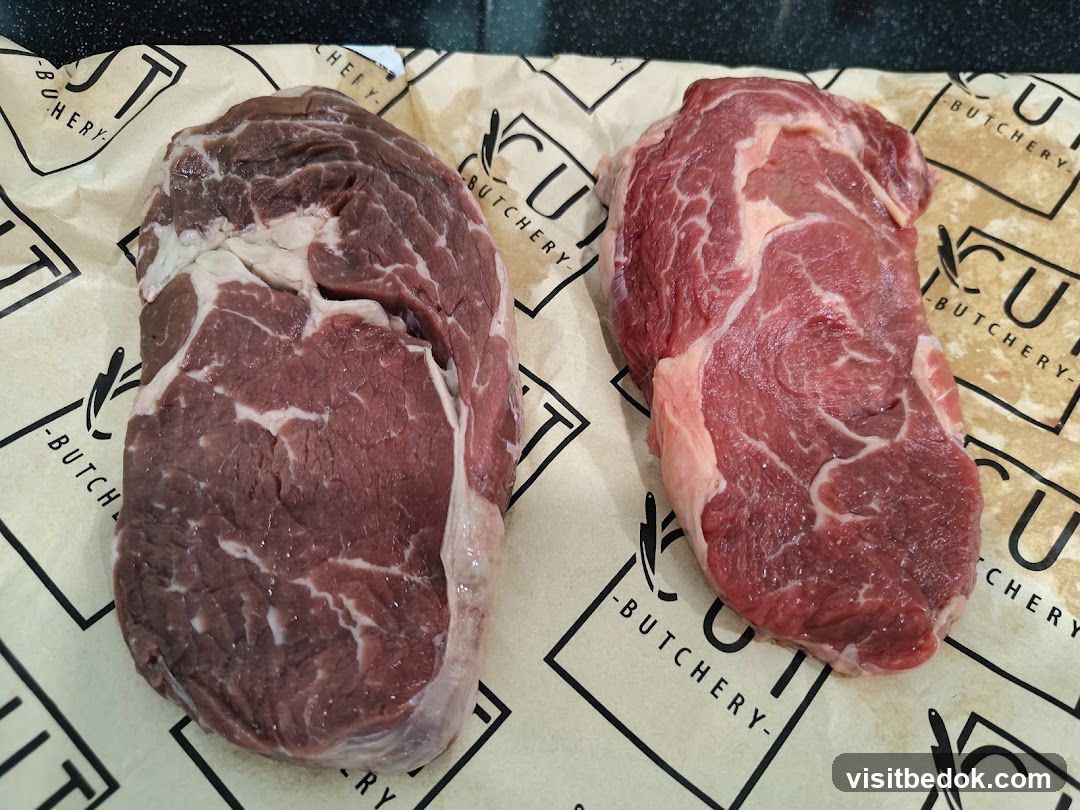 Two Raw Steaks
