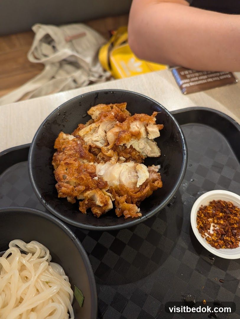 Fried Chicken and Noodles