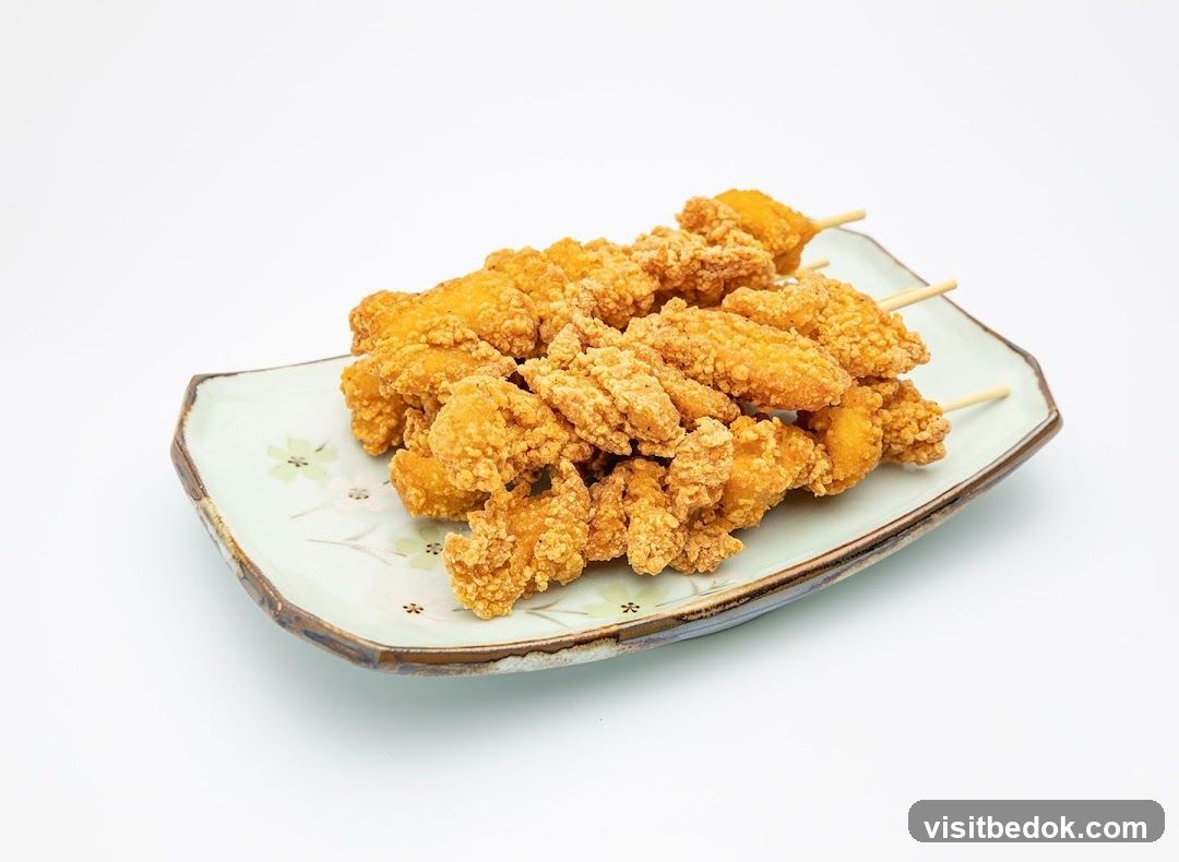 Fried Chicken Skewers