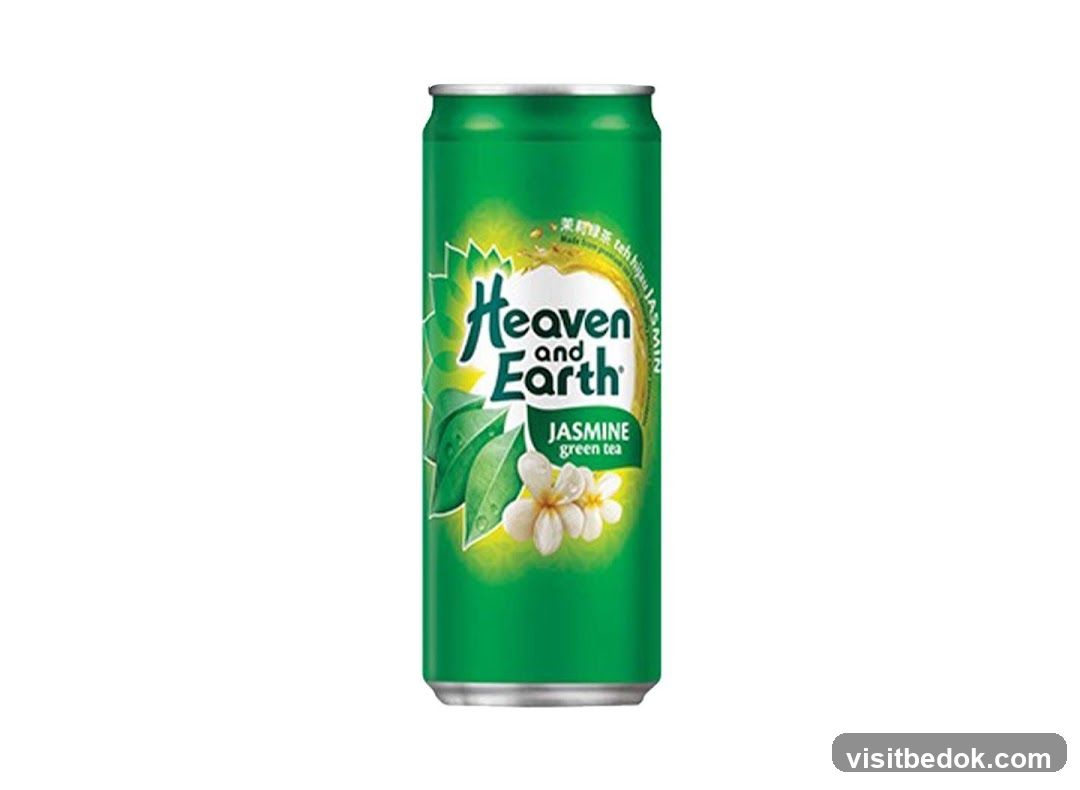 Heaven and Earth Jasmine Green Tea Can