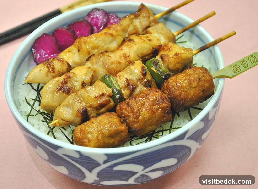 Chicken Skewers with Rice