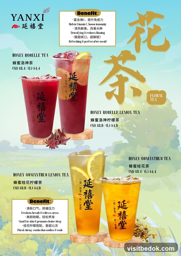 Floral Teas Menu