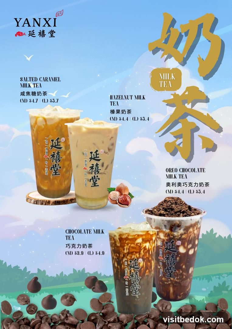 Milk Tea Menu