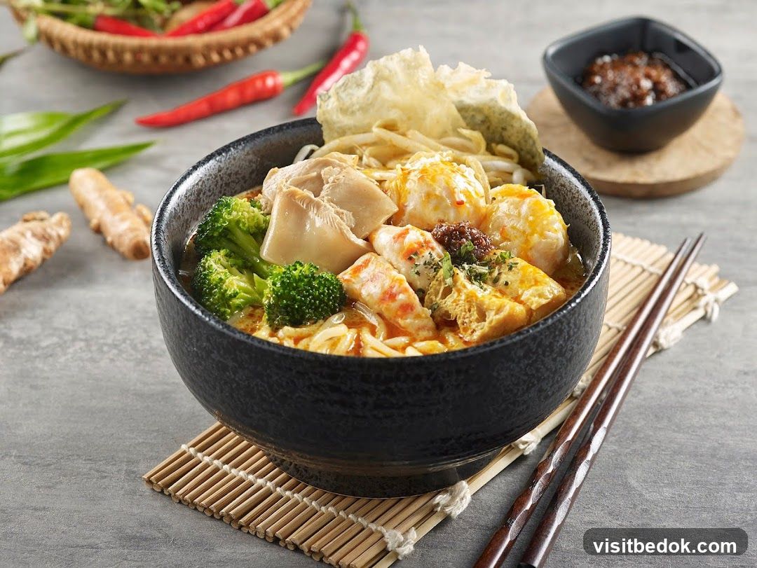 Bowl of Noodles with Broccoli and Chicken