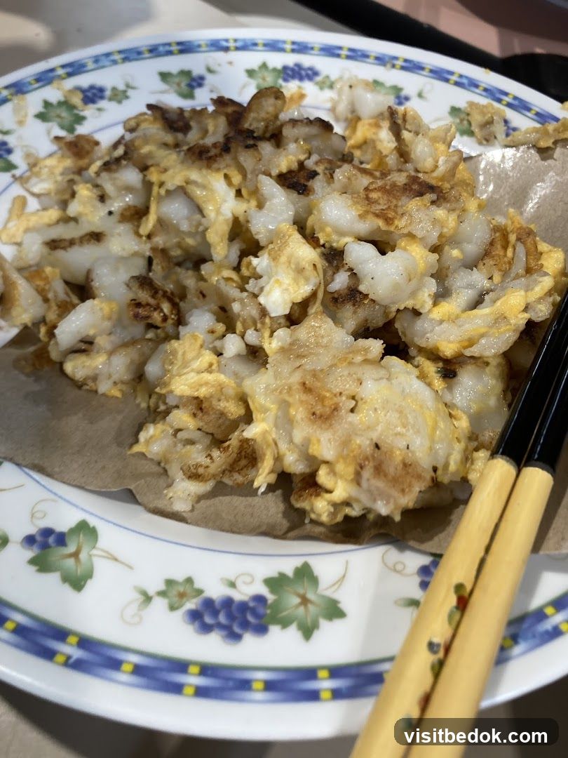Fried Turnip Cake with Egg
