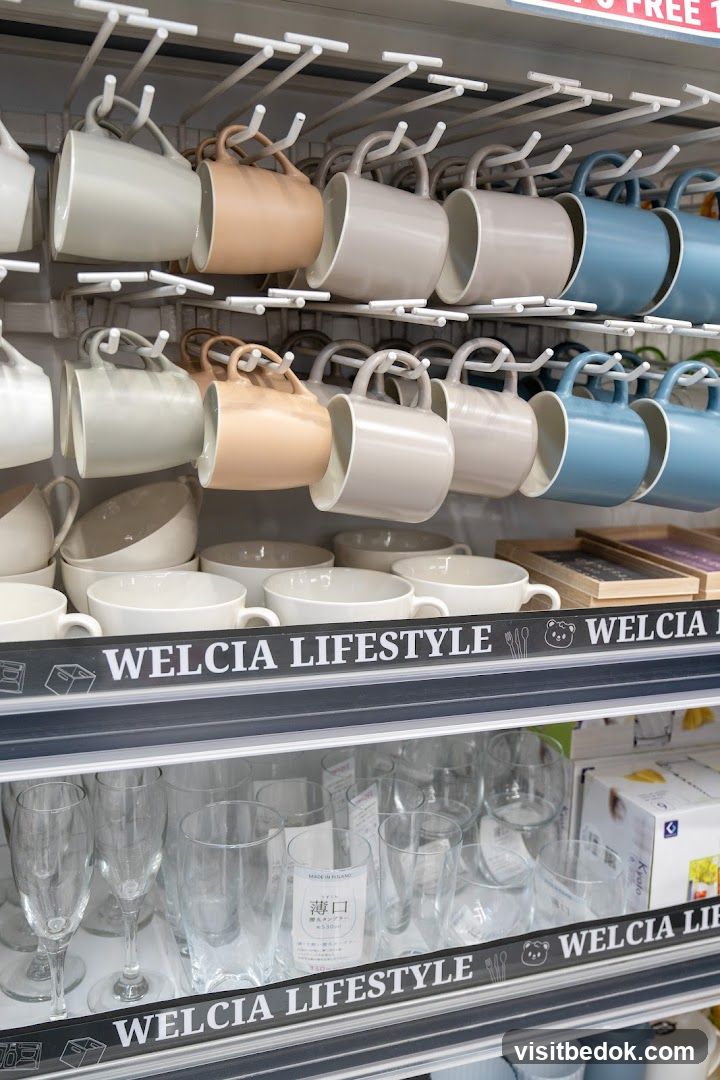 Mugs and Glasses Display