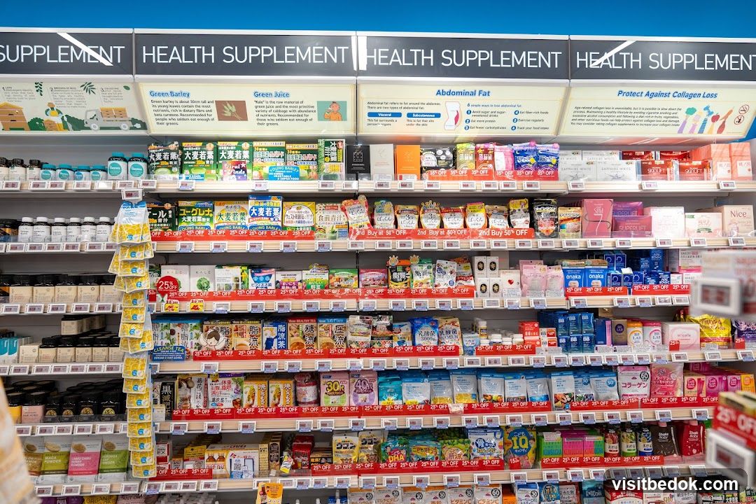 Health Supplement Store Aisles