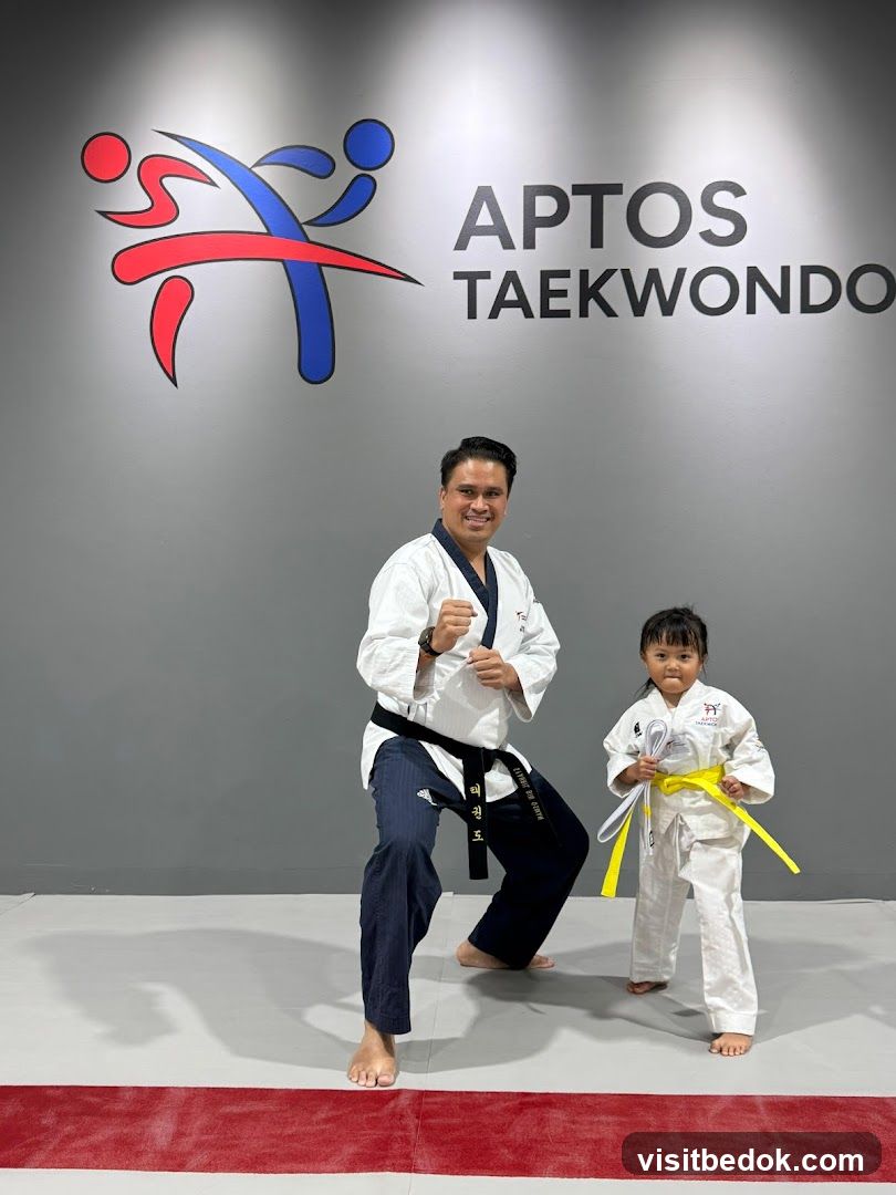 Taekwondo Instructor and Student