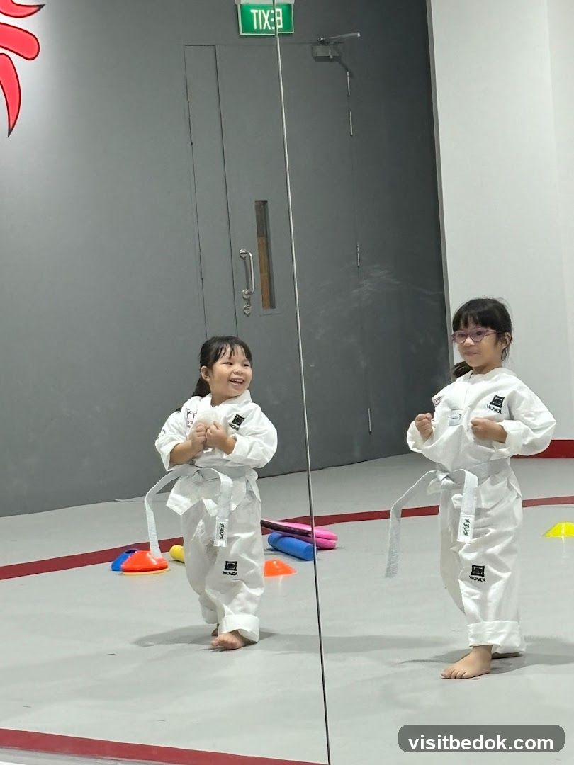 Children in Taekwondo Uniforms