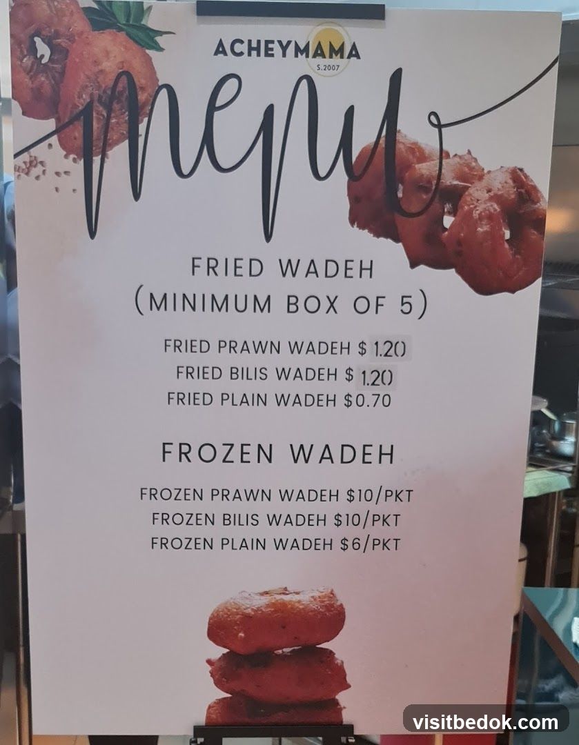 Acheymama Menu