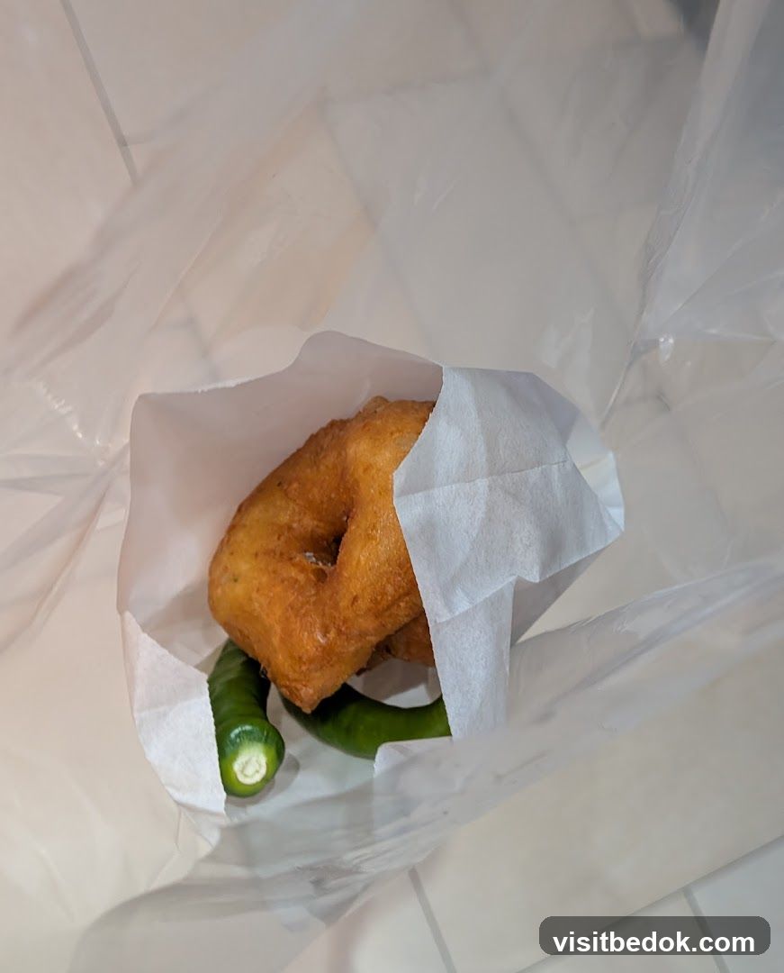Fried Dough and Green Peppers