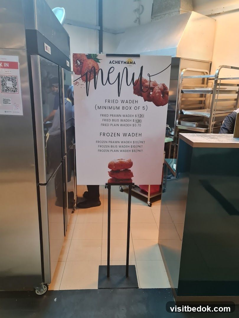 ACHEYMAMA menu