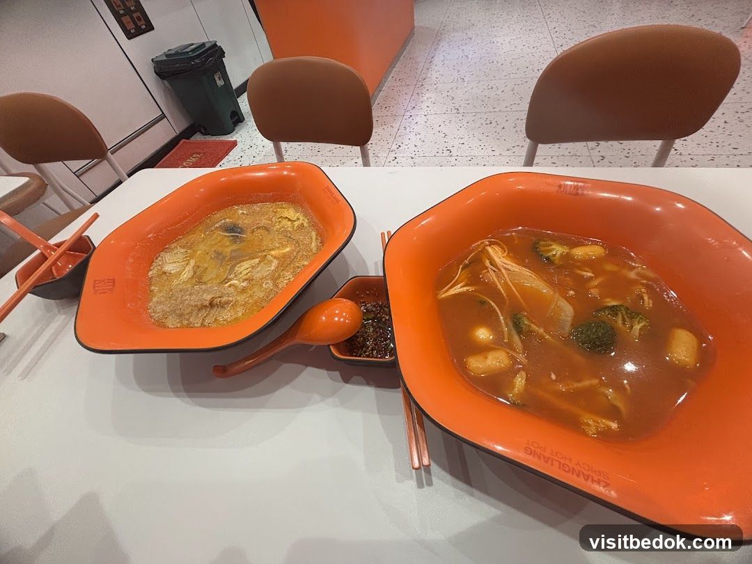 Two Bowls of Hot Pot