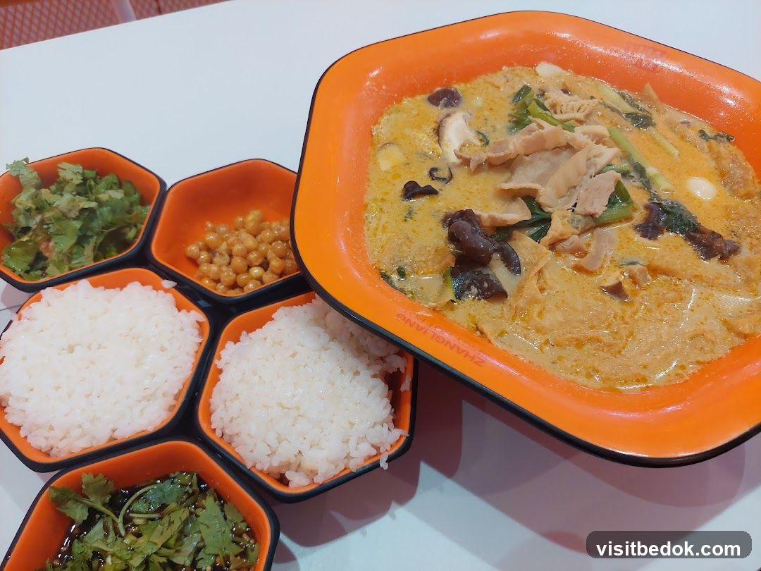 Spicy Noodle Soup with Sides