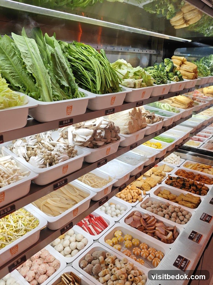 Hot Pot Ingredients Display