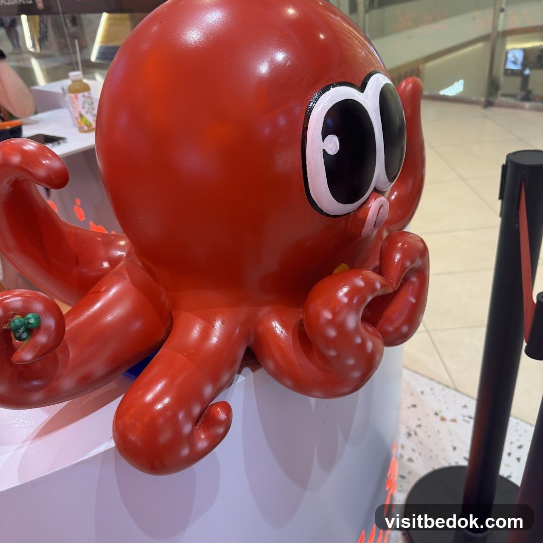 Red Octopus Decoration