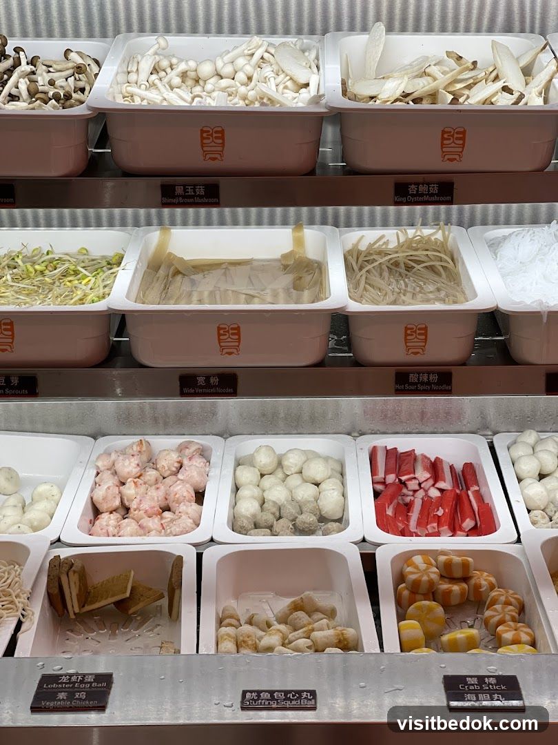 Assortment of Ingredients for Hot Pot