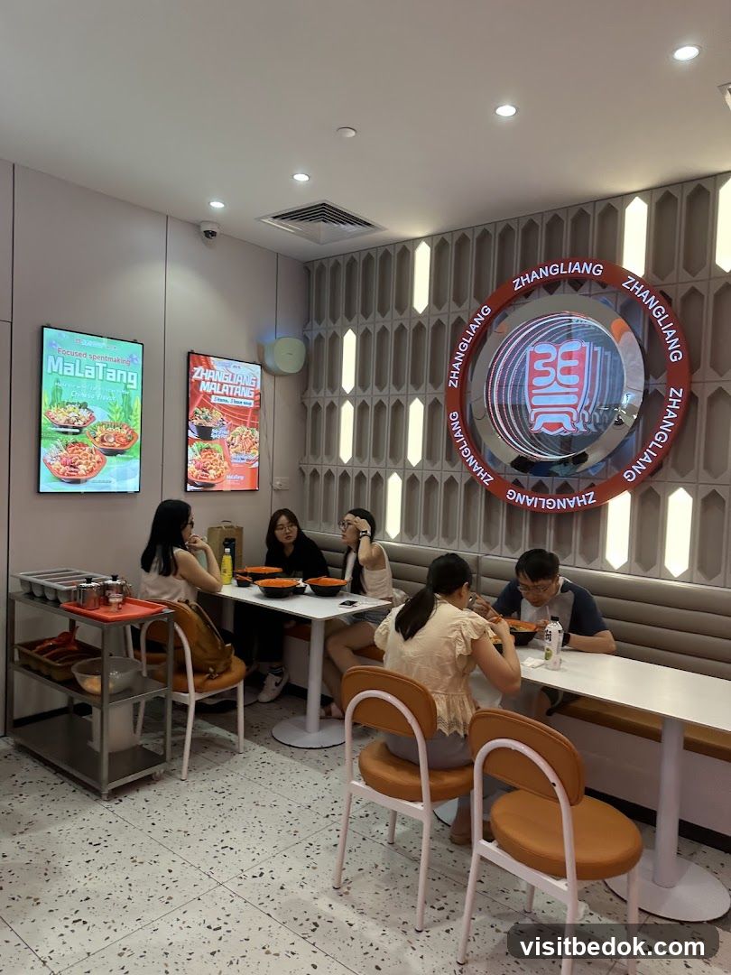 Restaurant Interior with Diners