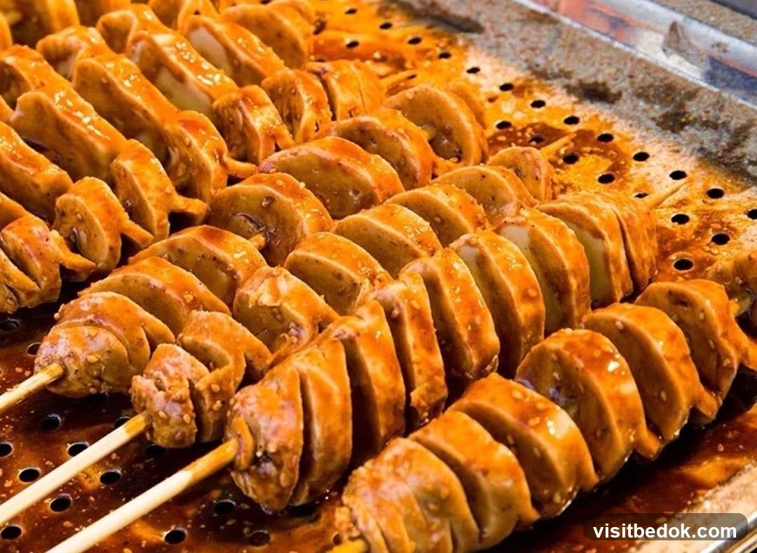 Skewered and Glazed Food