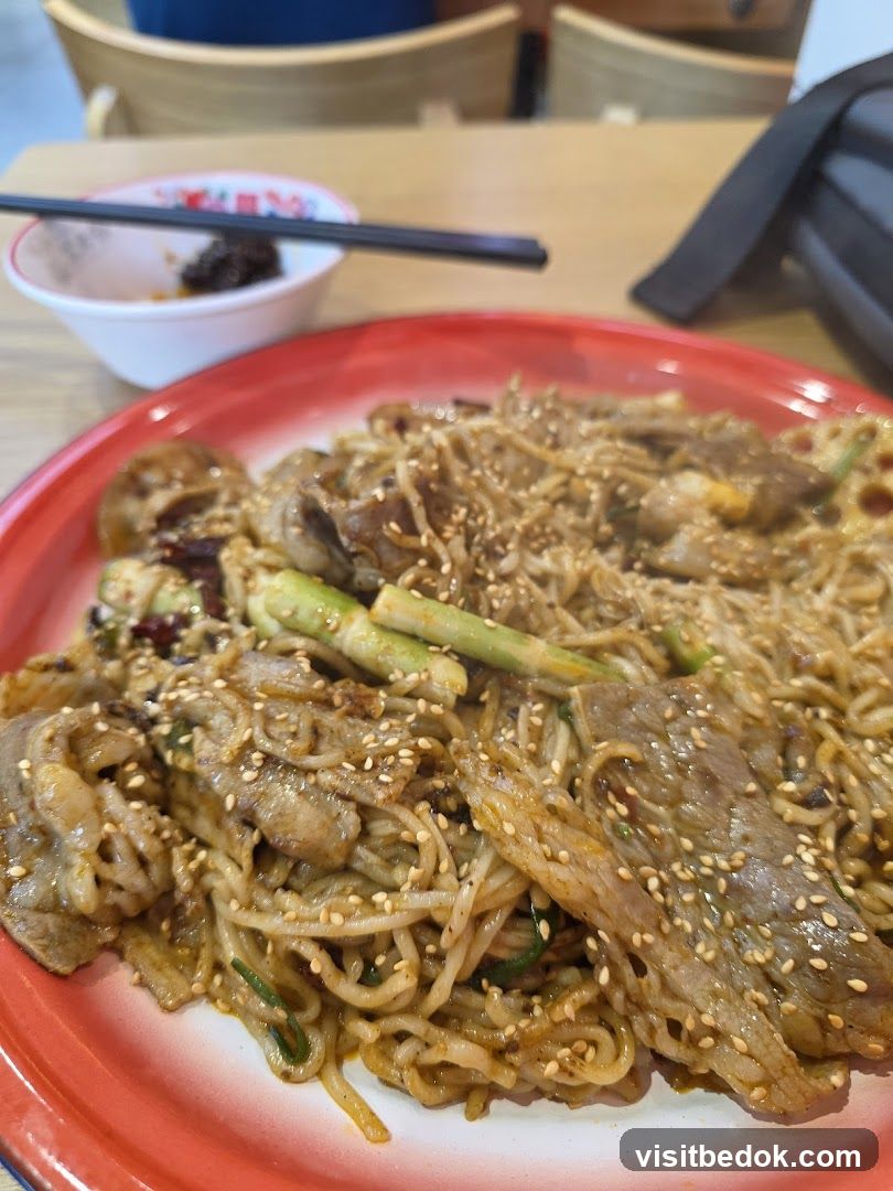 Spicy Noodles with Sliced Meat