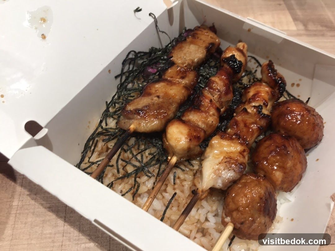 Chicken Skewers and Rice