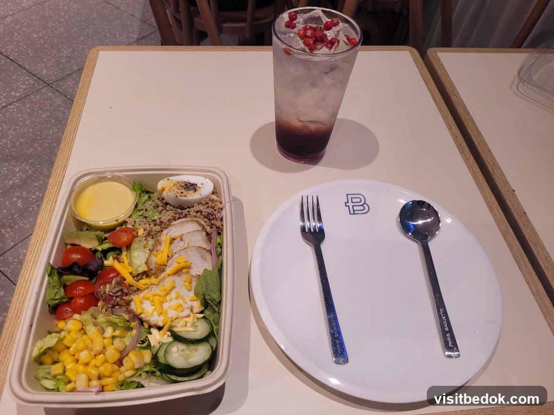 Salad and Drink